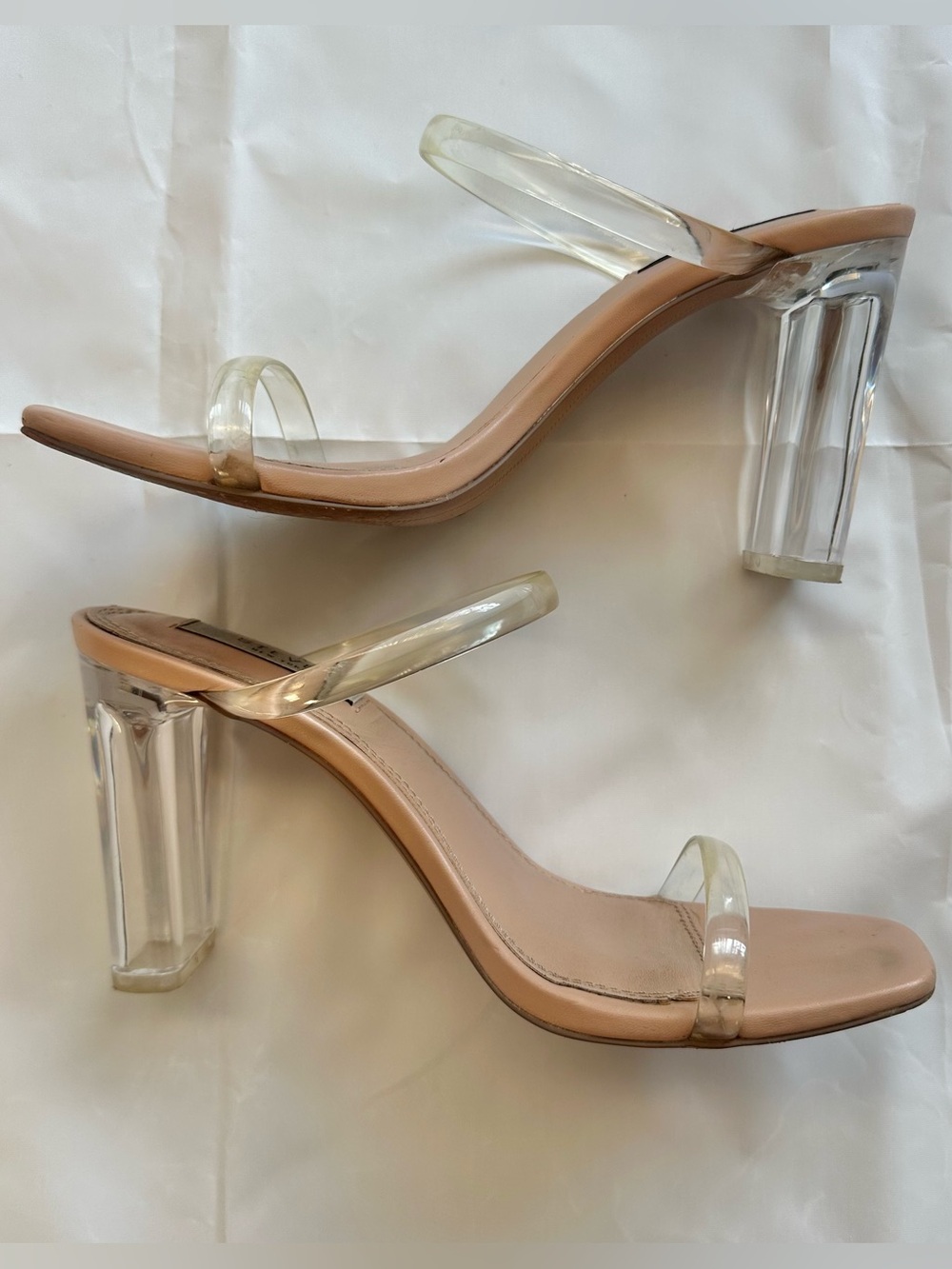 Steven New York clear pvc heels, size 7